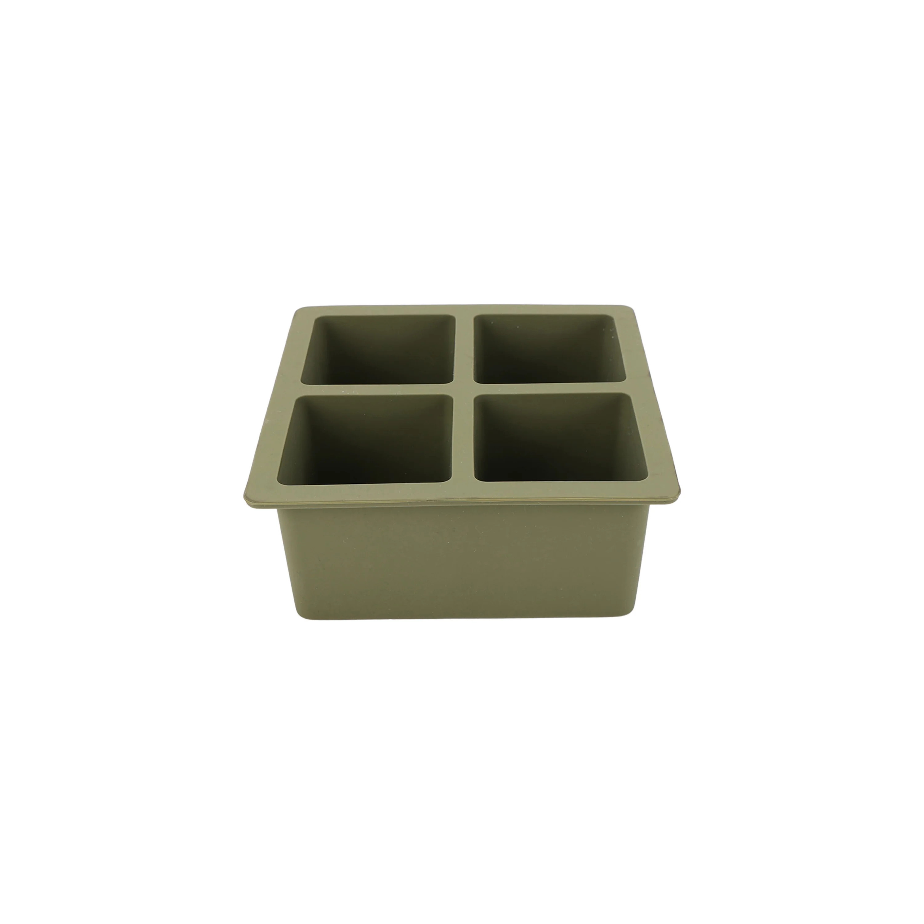 Better Homes & Gardens Silicone 4 Cube Ice Mold Tray, Green | Walmart (US)