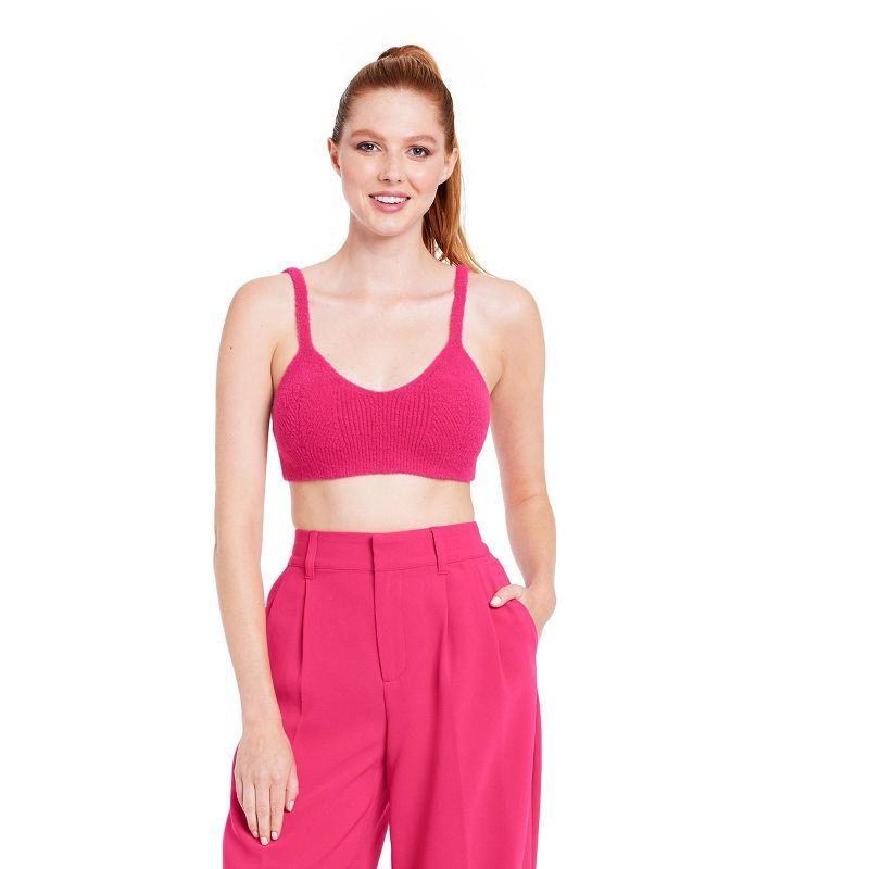 Women's Bralette Sweater - Sergio Hudson x Target Pink | Target