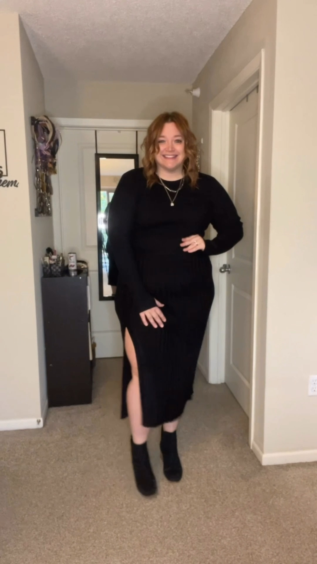 Two piece sweater set perfect for the holidays. Wearing the XL as a IS 16/18 - super stretchy!

#LTKHoliday #LTKFindsUnder50 #LTKMidsize