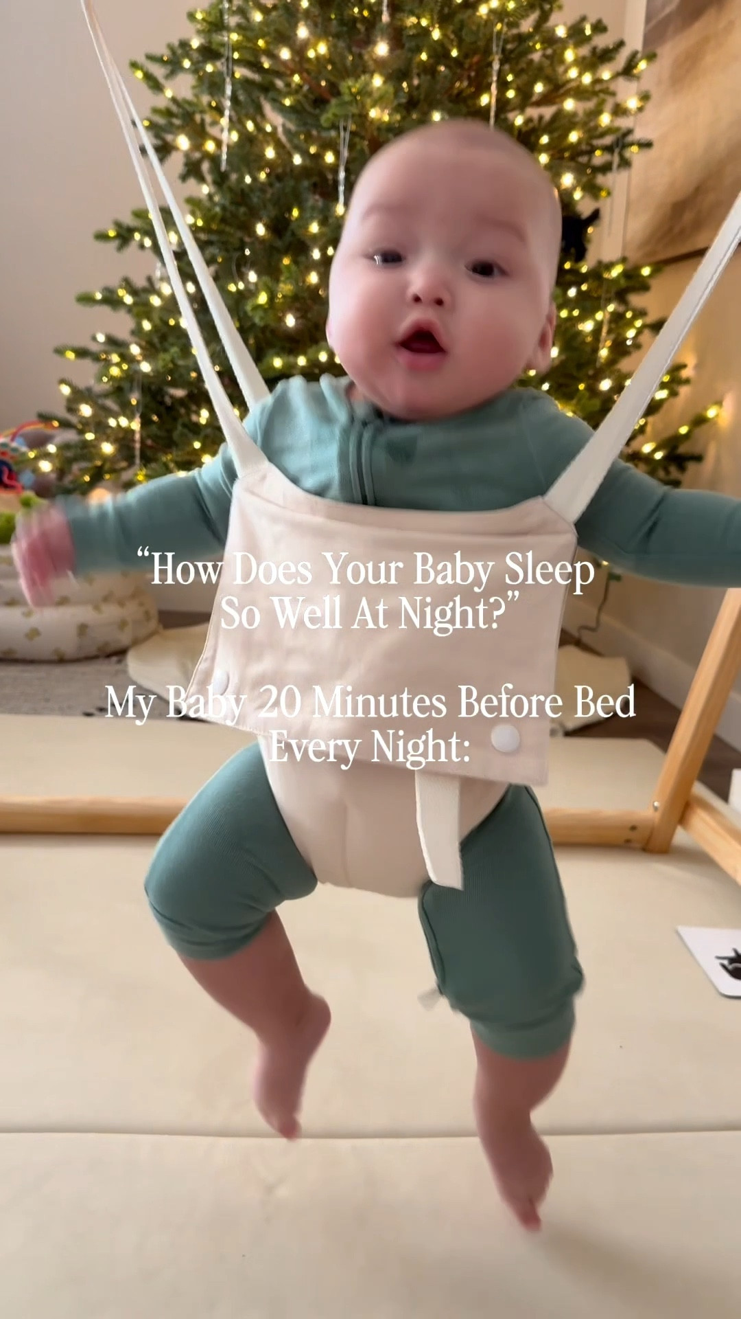 How do you get your baby to sleep so well at night?
This is our nightly routine 20 minutes before bedtime with my 5-month-old using this baby jumper to help burn energy before we start winding down for bed.

Adding intentional movement before bedtime has made nights calmer and bedtimes smoother.

Everything is linked down below!

#LTKmomlife #LTKBaby #LTKKids