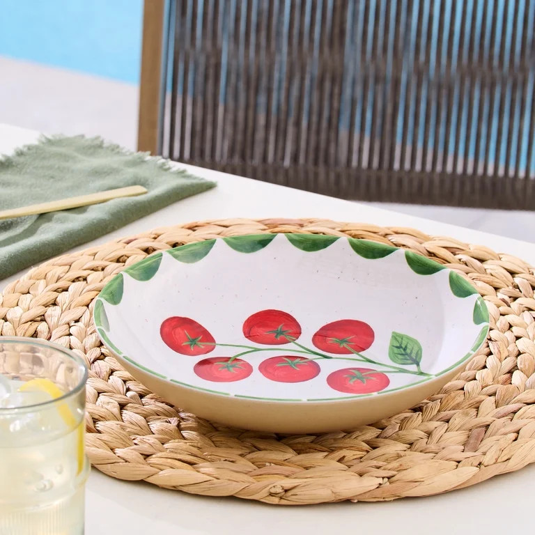 Better Homes and Gardens Bamboo Melamine Tomato Dinner Bowl | Walmart (US)