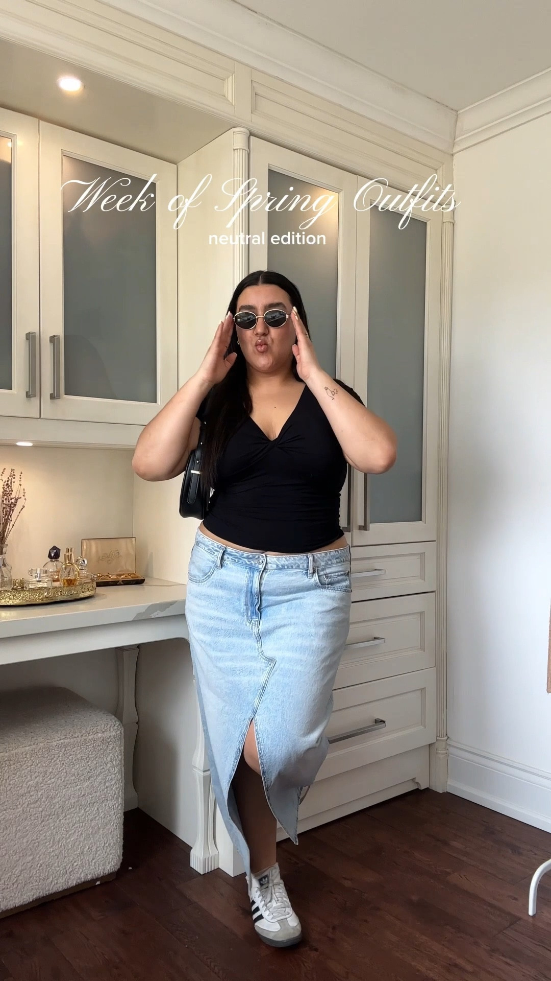 Spring outfit 🖤🧸

#LTKcurves #LTKspring #LTKmidsize