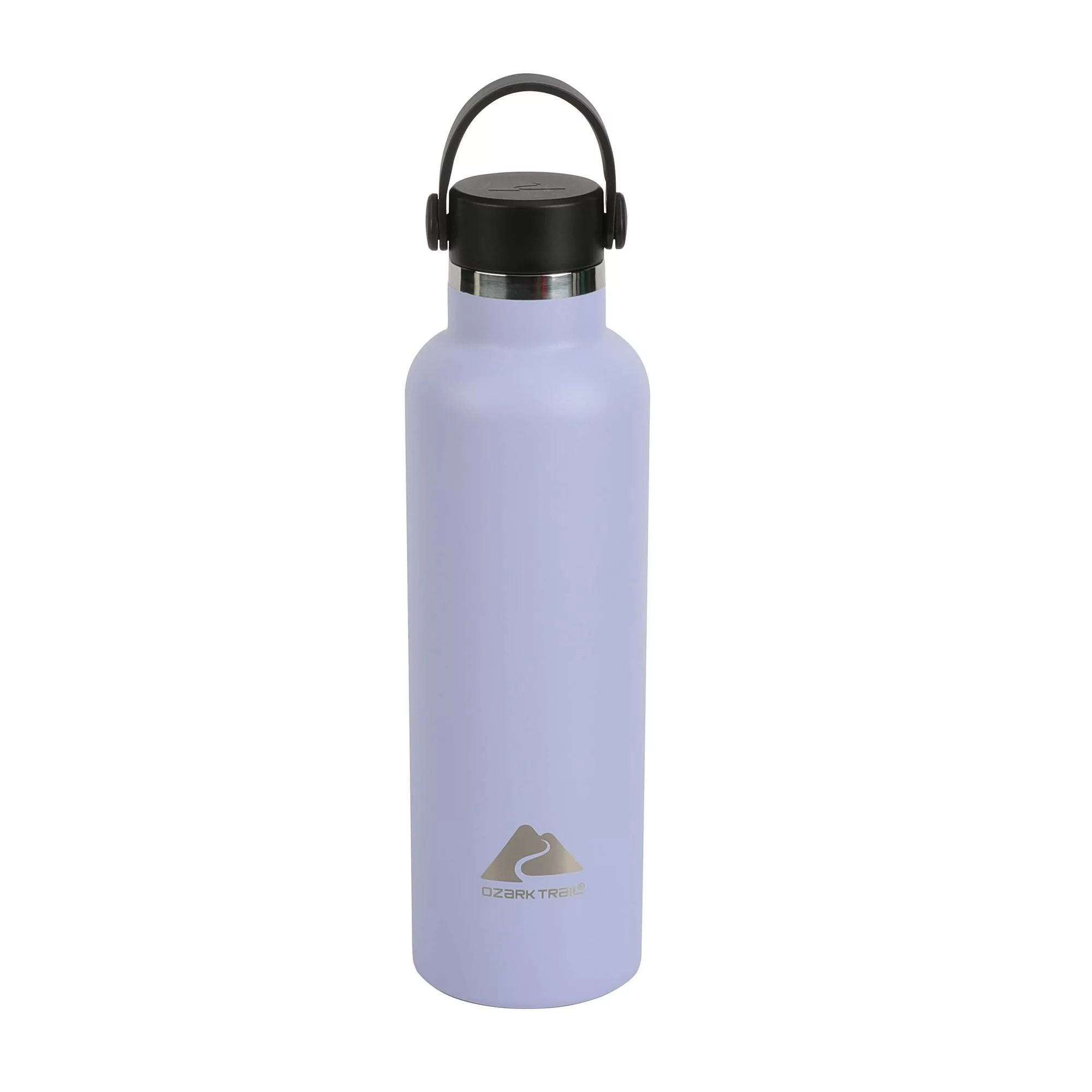 Ozark Trail 24 fl oz Purple Insulated Stainless Steel Water Bottle, Twist Cap with Loop Handle | Walmart (US)