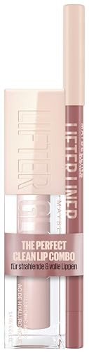 Maybelline New York Lifter Gloss & Lifter Liner Combo, Hydrating Lip Gloss & Liner with Hyaluronic Acid (Shades: 002 Ice Gloss + 07 Big Lift Liner) | Amazon (UK)