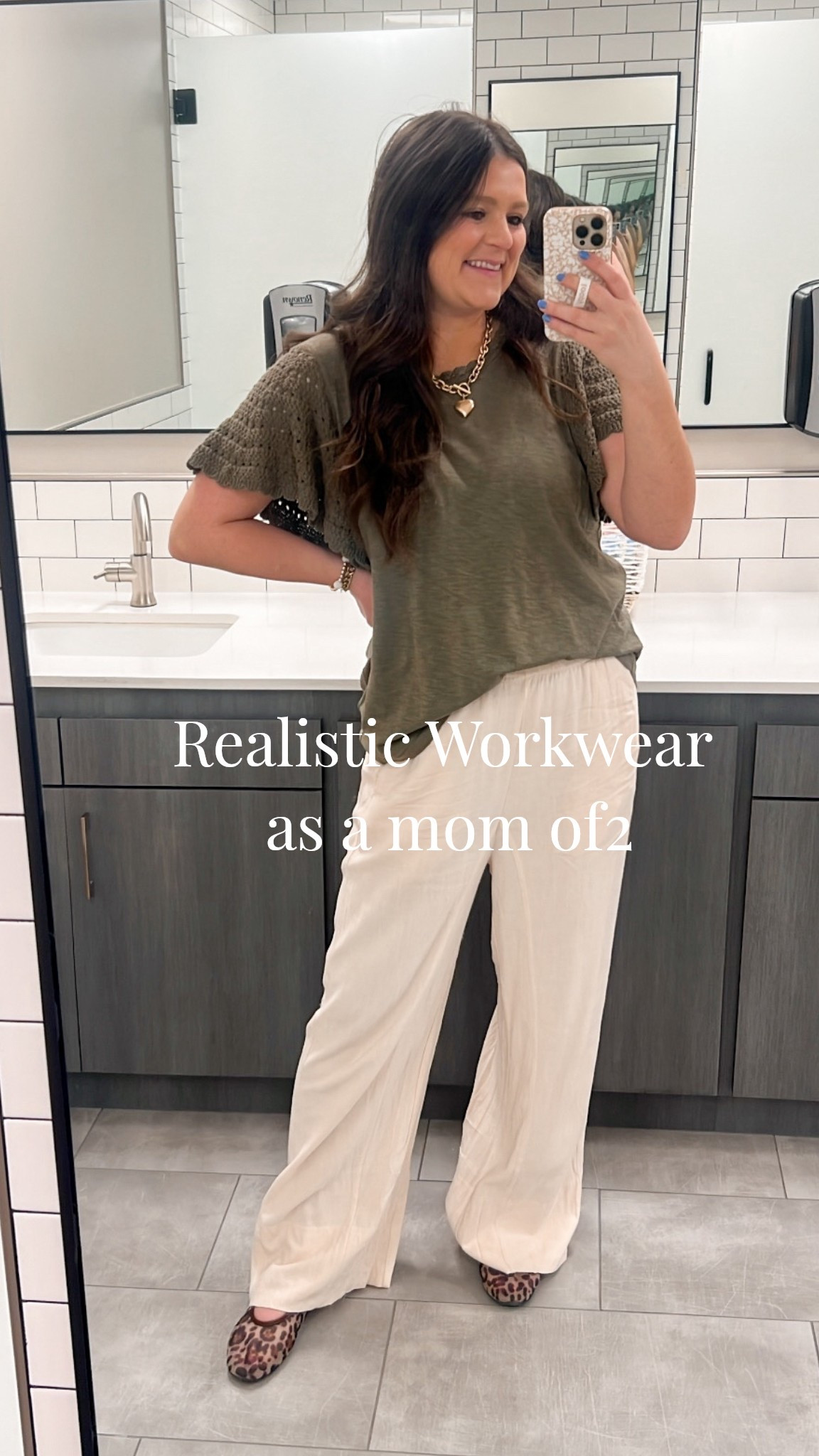 Realistic mom work wear! Pants are so comfy and stretchy, it’s incredible. They are also long so if you’re a tall girlie, these are for you!! 

I’m wearing size M, TTS. Shoes are also TTS. Linking similar / other tops that I think would be so cute with these pants 

Work outfit / workwear / mom outfit / mom workwear / comfy work outfit / comfy mom outfit / mom style / working mom / comfy pants / fun pants/ spring pants / spring style/ mom pants / mom friendly / post Partum style / linen pants / Amazon finds / leopard shoes / work shoes / stripes 

#LTKmomlife #LTKWorkwear #LTKootd