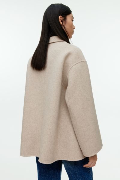 Double-Breasted Wool Blazer - Beige - Ladies | H&M GB | H&M (UK, MY, IN, SG, PH, TW, HK)