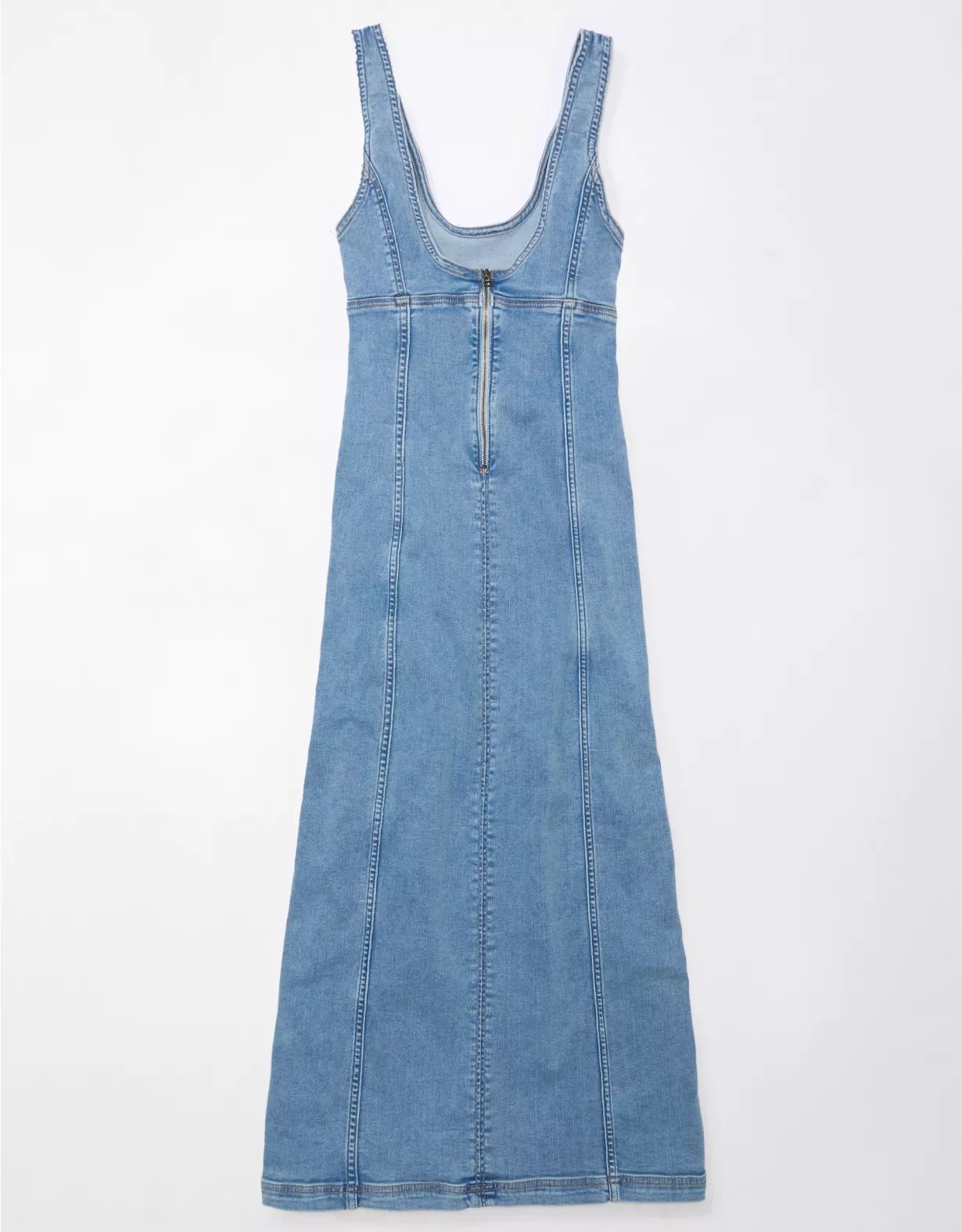 AE Denim Scoop Neck Maxi Dress | American Eagle Outfitters (US & CA)