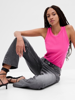 Ribbed High Neck Tank | Gap Factory