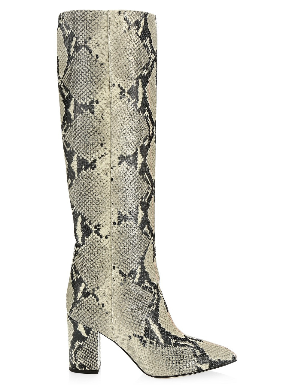Paris Texas Women's Knee-High Python-Embossed Leather Boots - Natural - Size 36 (6) | Saks Fifth Avenue