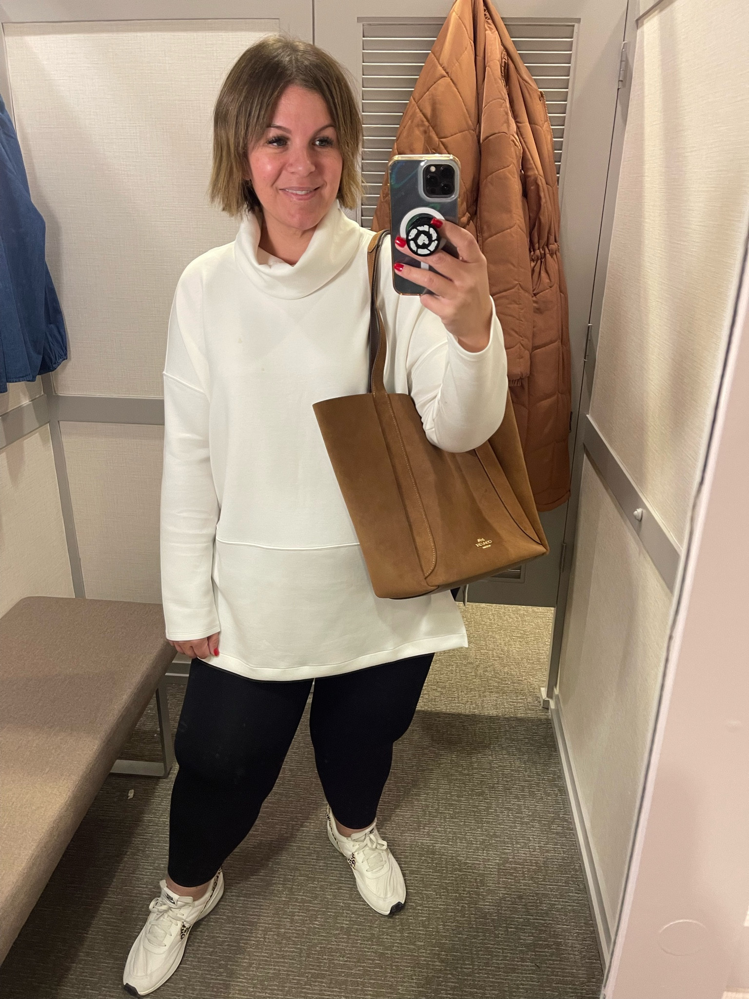 This Spanx AirEssentials Turtleneck Tunic is on major sale and I absolutely recommend it! It’s usually $138 and it’s down to $79. 🙌🏻 I’m wearing the 1X here. 

#LTKFindsUnder100 #LTKSaleAlert #LTKPlusSize