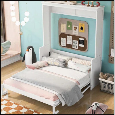 Queen Size Murphy Bed With A Shelf | Wayfair North America