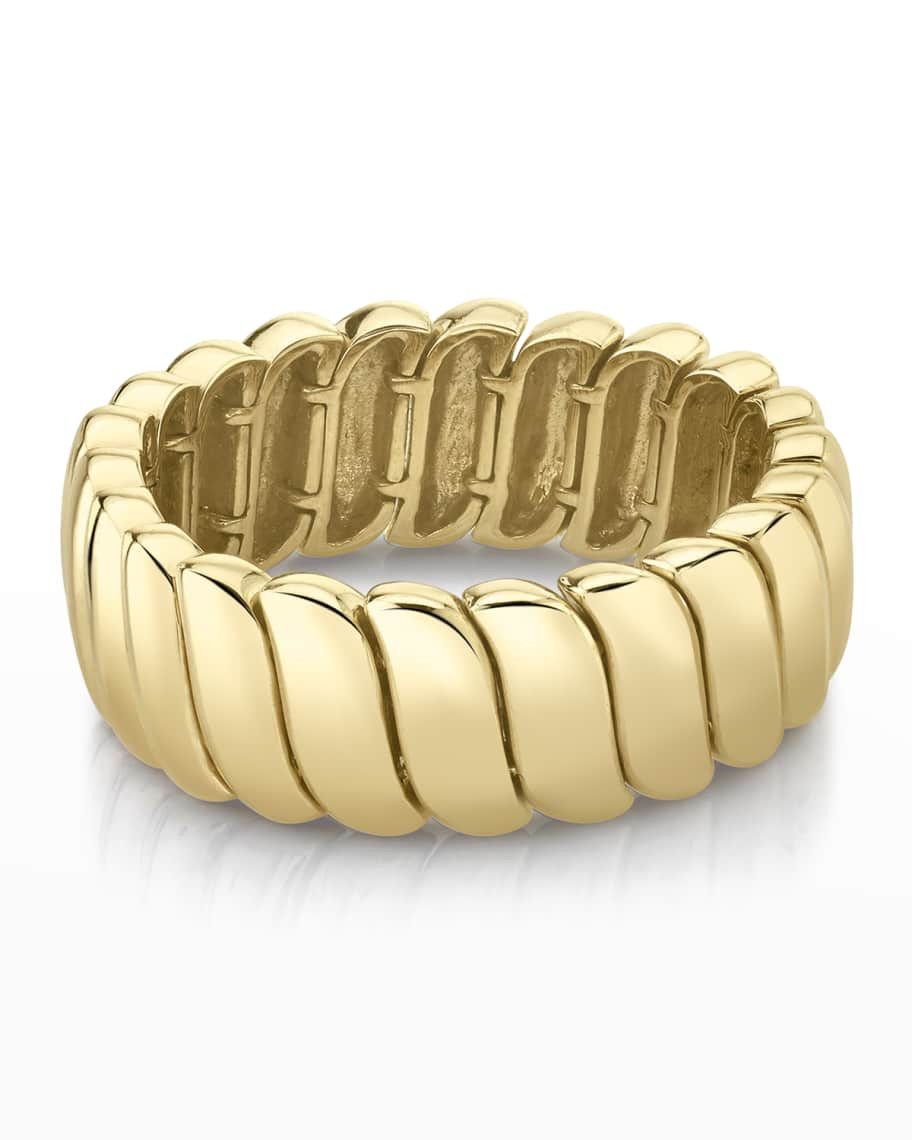 Anita Ko Classic Zoe Ring in Yellow Gold, Size 5 | Neiman Marcus