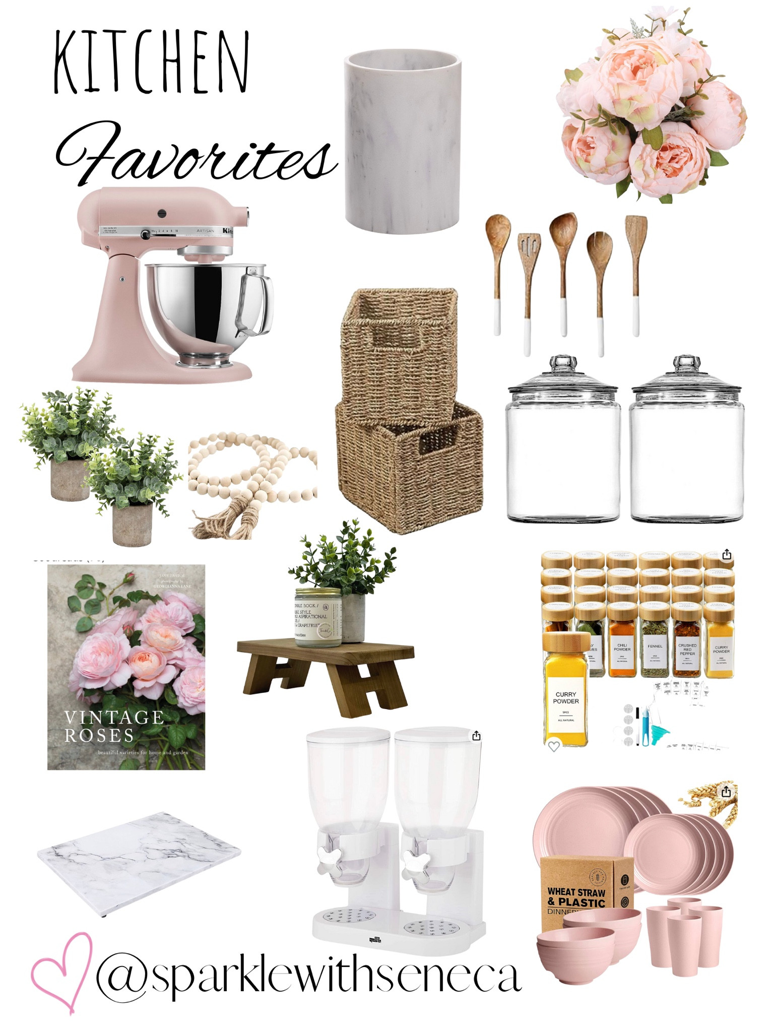 Pink & White & Wood Home Kitchen Favorites 

#LTKFind #LTKhome #LTKstyletip