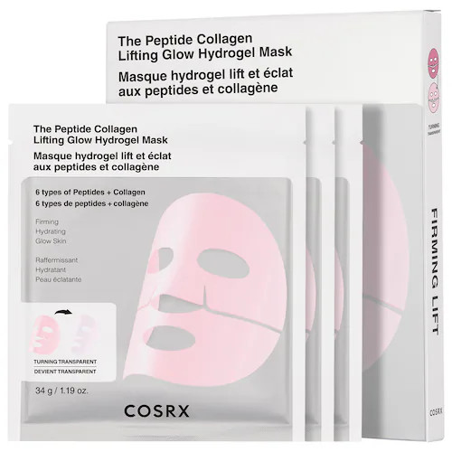 COSRX The Peptide Collagen Lifting Glow Hydrogel Mask 3EA | Sephora (CA)