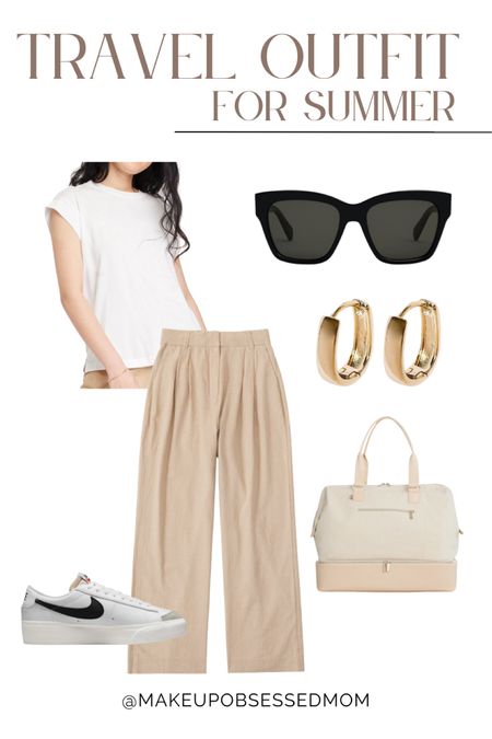 Copy this cute and comfy outfit inspo for your next vacation trip!
#summerfashion #vacationstyle #outfitinspo #airportlook #travelstyle

#LTKSeasonal #LTKstyletip