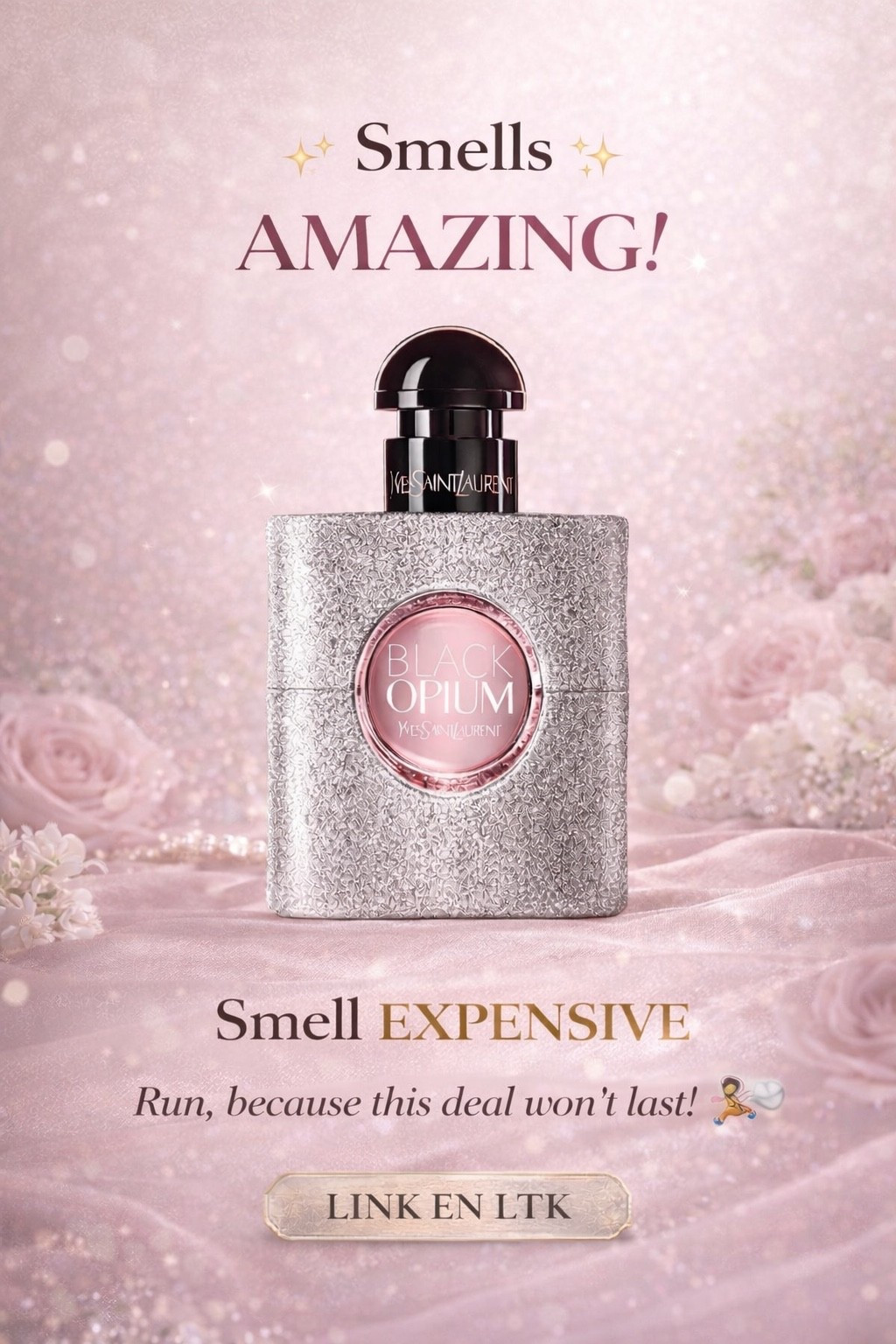 ✨ Perfume obsessed!! ✨

YSL Black Opium is giving sexy, sweet, and confident 😍🔥
Perfect for date night, girls night, or when you just wanna smell expensive 💅🏽

💖 50% OFF with code: 616876
Run porque this deal is too good!! 🏃🏽‍♀️💨



#LTKbeauty #LTKsale #LTKunder100 #BlackOpium #YSLBeauty #PerfumeTok #PerfumeLover #FragranceAddict #SmellGoodFeelGood #LatinaInfluencer #SpanglishVibes #BeautyFinds #DealAlert #LuxuryForLess #PerfumeEssentials #ad


#LTKValentine #LTKBeauty #LTKselfcare