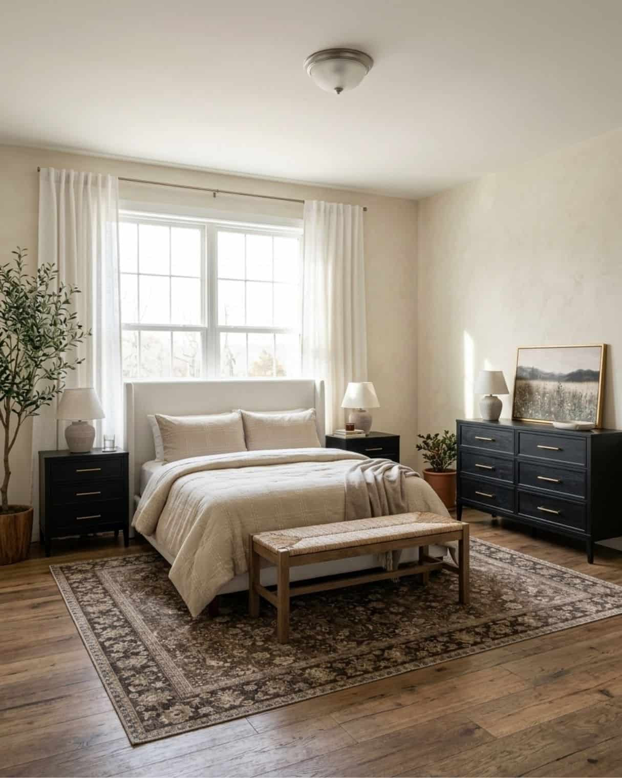 Classic High-Contrast Bedroom Design

*Note: This is a digital room mockup showcasing product styling ideas from my room design mood board.

#LTKHome