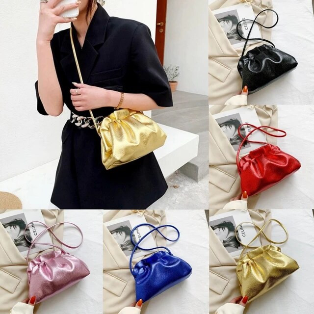 Hobos de couro luxuoso para mulheres, bolsa crossbody retrô para telefone pequeno, bolsa de embr... | Aliexpress BR (BR)