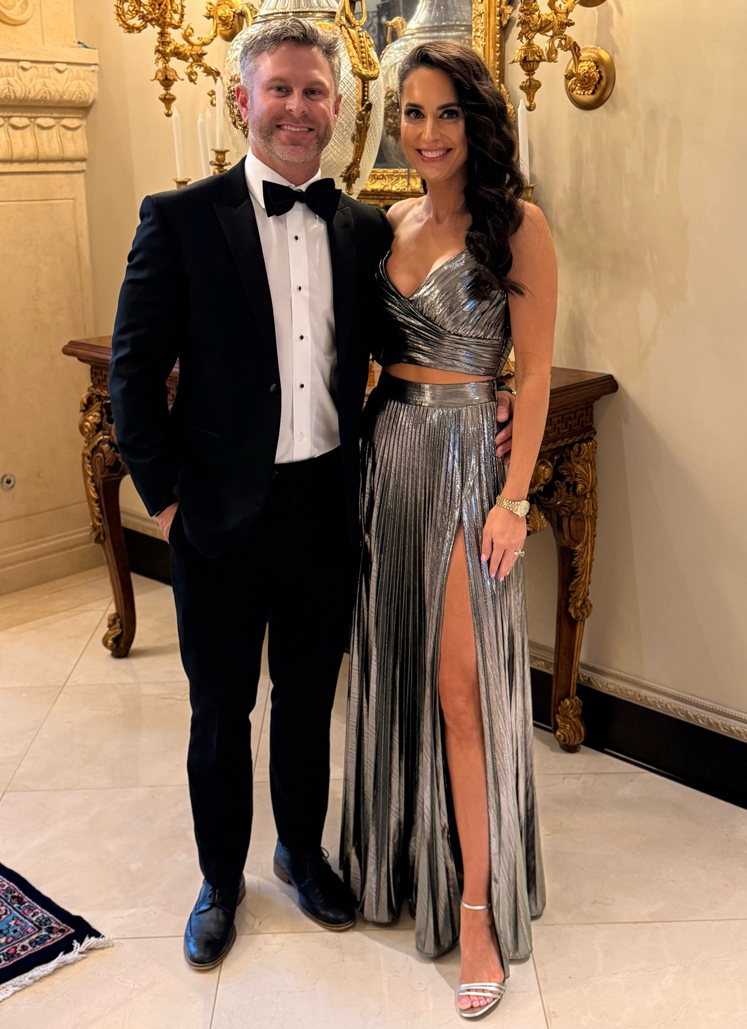 Retrofete metallic two piece set formal gown ball gown 

#LTKStyleTip