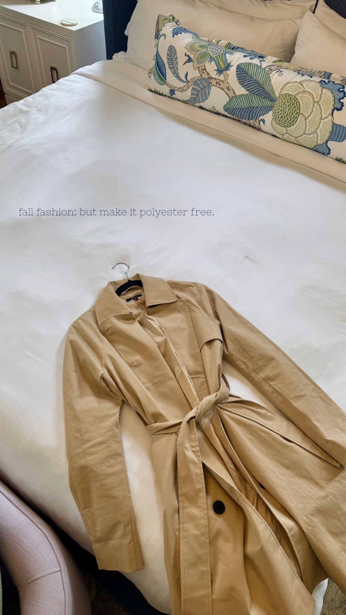 This trench has become my go-to to elevate every fall outfit. A true staple for my capsule wardrobe- and its polyester free! 


Trench coat
Fall coat
Natural fibers

#LTKSeasonal