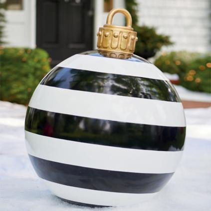 Yard Ornament, Black Stripe | Grandin Road