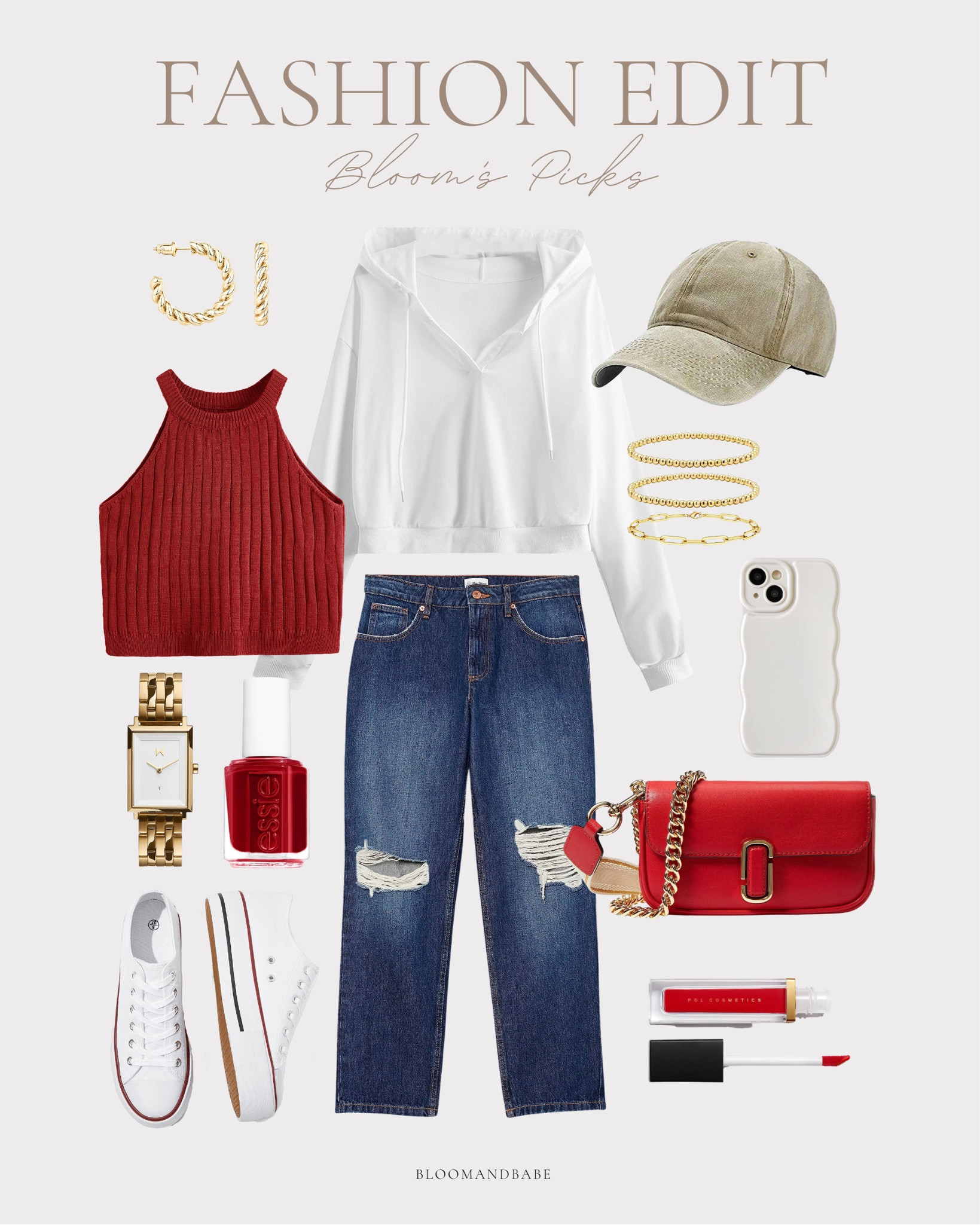 Amazon fashion / July 4th outfit / summer outfits / summer denim / neutral baseball hats / neutral sneakers / amazon jewelry / gold jewelry / amazon beauty / summer handbags /

#LTKshoecrush #LTKbeauty #LTKSeasonal