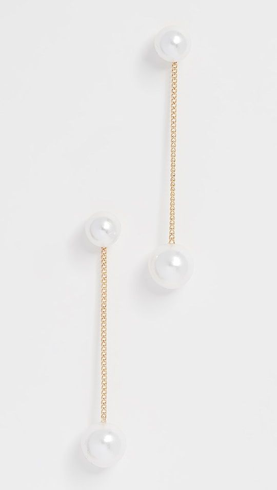 Double Imitation Pearl Earrings | Shopbop