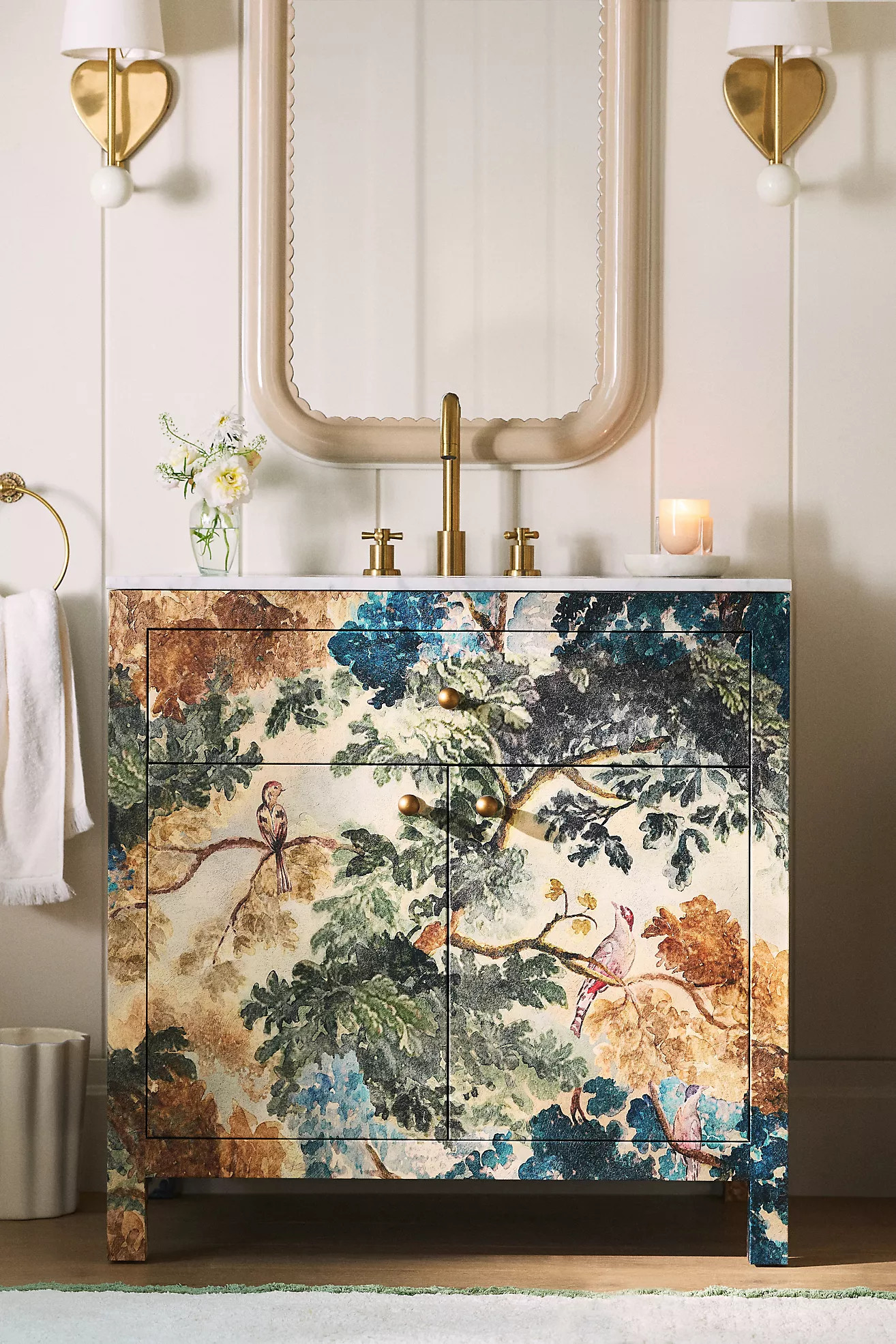 Hale Canvas Single Bathroom Vanity | Anthropologie (US)