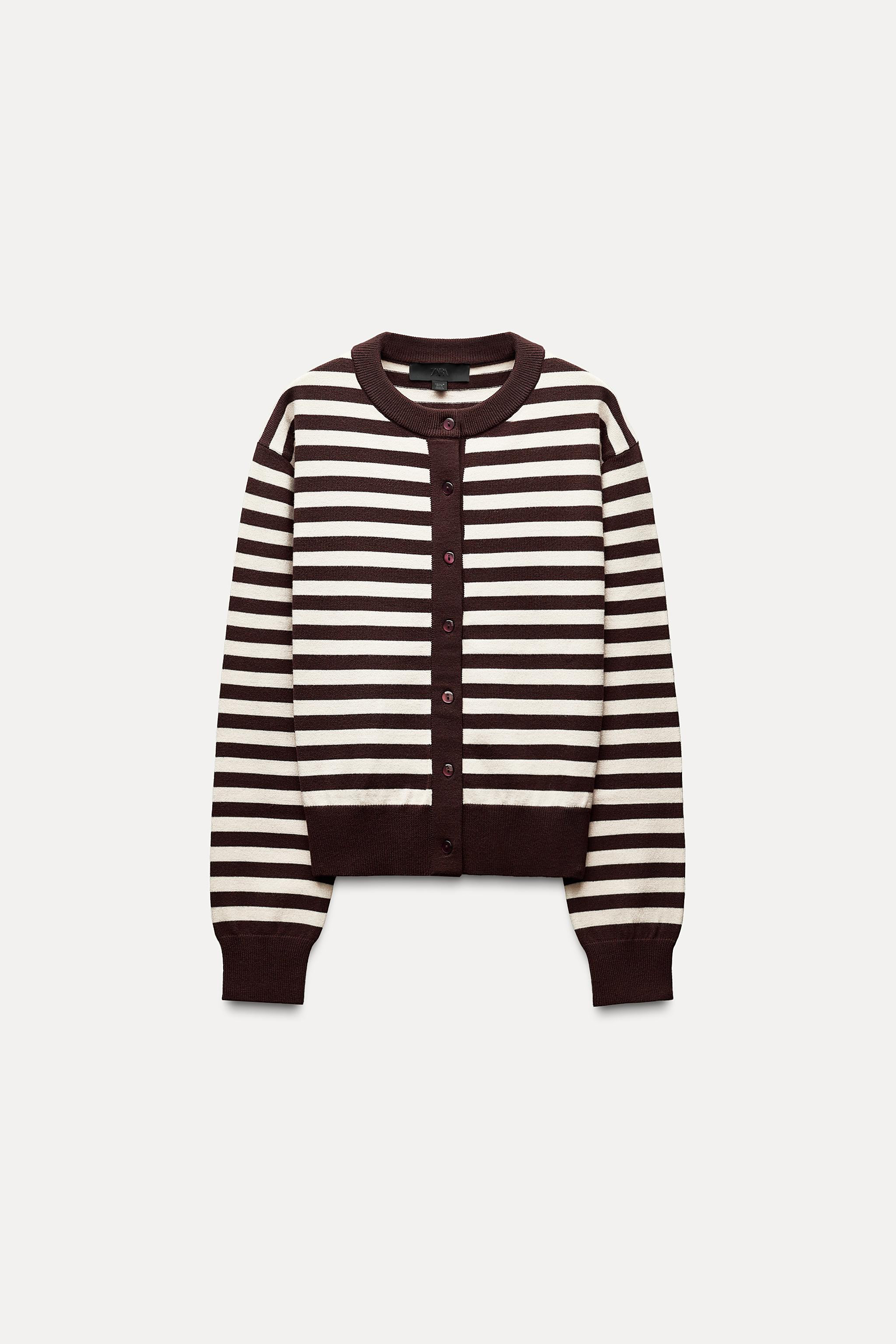 STRIPED KNIT JACKET | Zara US