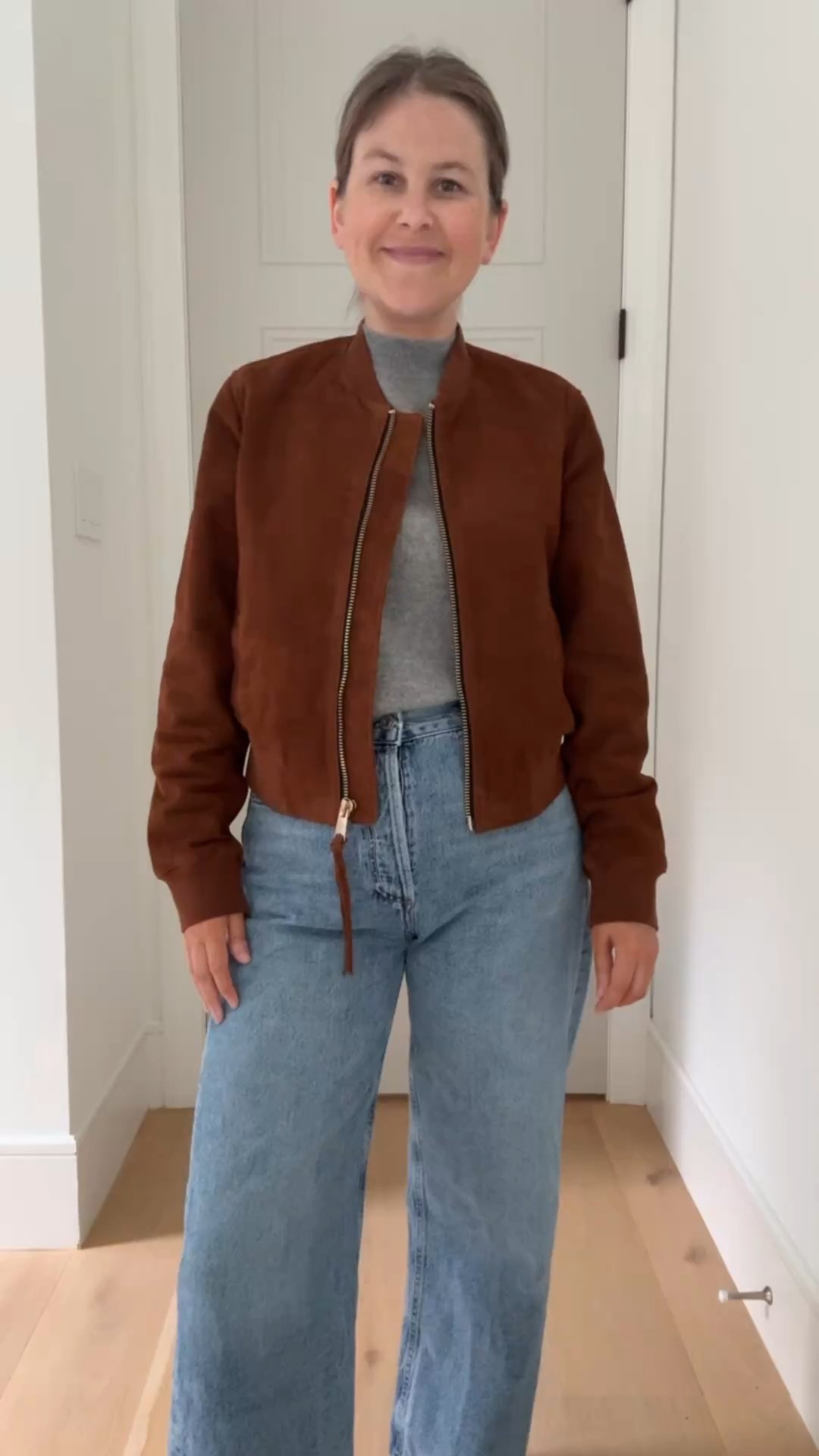 How to style a suede bomber jacket. This suede jacket from the Nordstrom Anniversary Sale is so chic and perfect for fall. Easy to dress up or down and a staple that can live in your wardrobe for years. 

#nordstromanniversarysale

#LTKSeasonal #LTKStyleTip #LTKSaleAlert