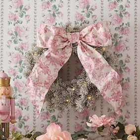 LoveShackFancy Pink Damask Wreath (15") | Pottery Barn Teen