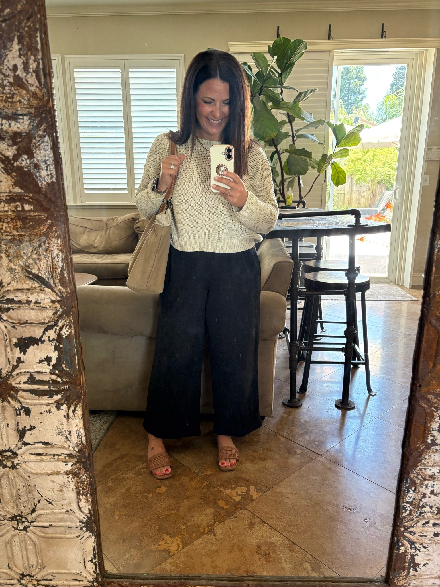 Easy, breezy outfit built around these black gauze linen pants 🤍 I’m wearing a small
Lightweight, comfy, and the kind of pieces I’ll be wearing on repeat all season. Perfect for busy mom days, teaching, errands, or casual dinners out. Everything linked✨

#LTKStyle #Over40Style #PetiteStyle #CasualOutfits #LinenPants #WideLegPants #MomStyle #ClassicStyle #EverydayStyle #TeacherStyle #NeutralStyle #SummerStyle #ComfortableStyle #AffordableFashion #LTKFinds