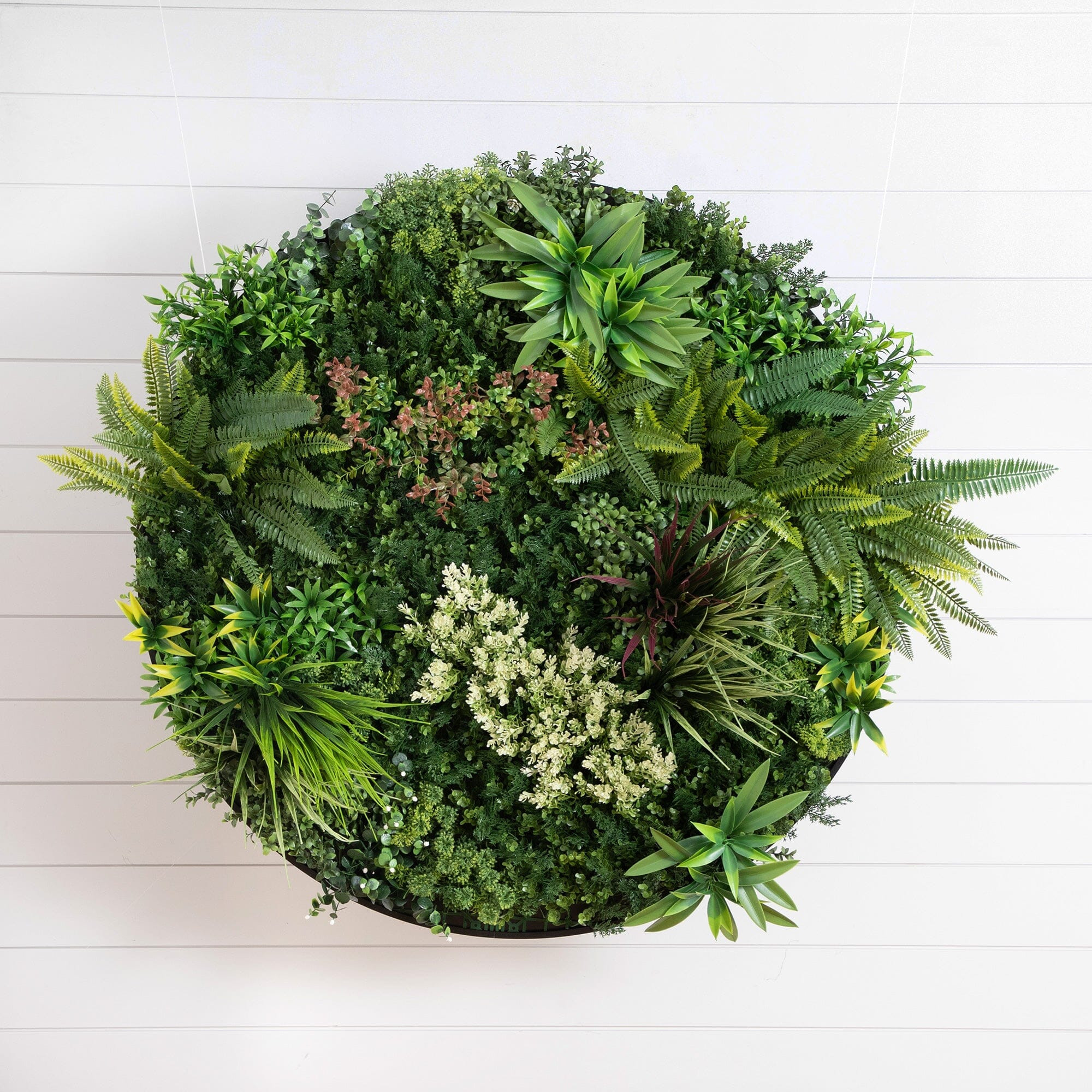 38\u201d UV Resistant Amazon Rainforest Artificial Living Wall Art Panel in Black Aluminum Frame ... | Nearly Natural