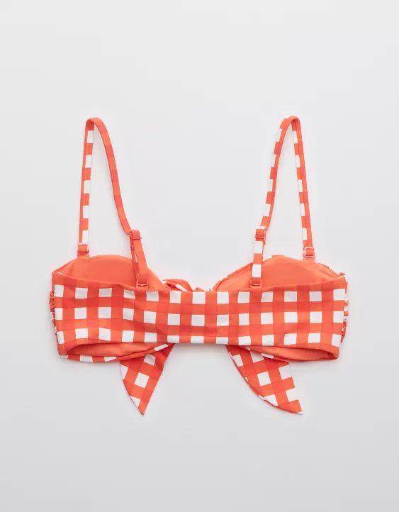 Aerie Tie Front Bandeau Bikini Top | American Eagle Outfitters (US & CA)