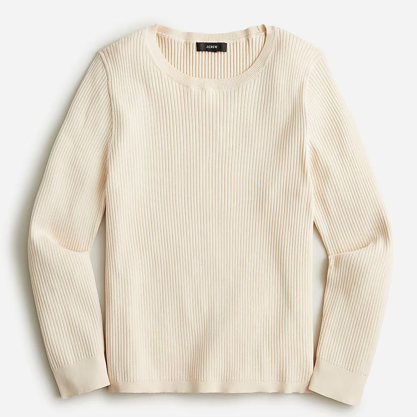 Supersculpt ribbed sweater T-shirt | J.Crew US