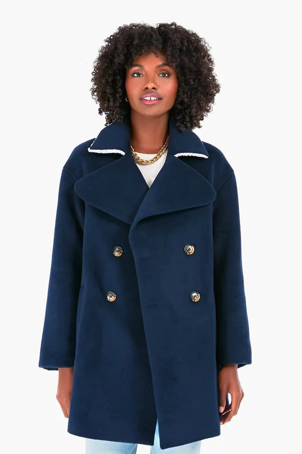 Navy Hudson Peacoat | Tuckernuck (US)