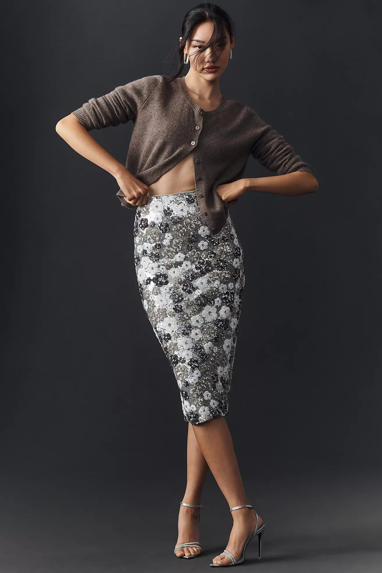 Le Superbe Liza Embellished Pencil Skirt | Anthropologie (US)