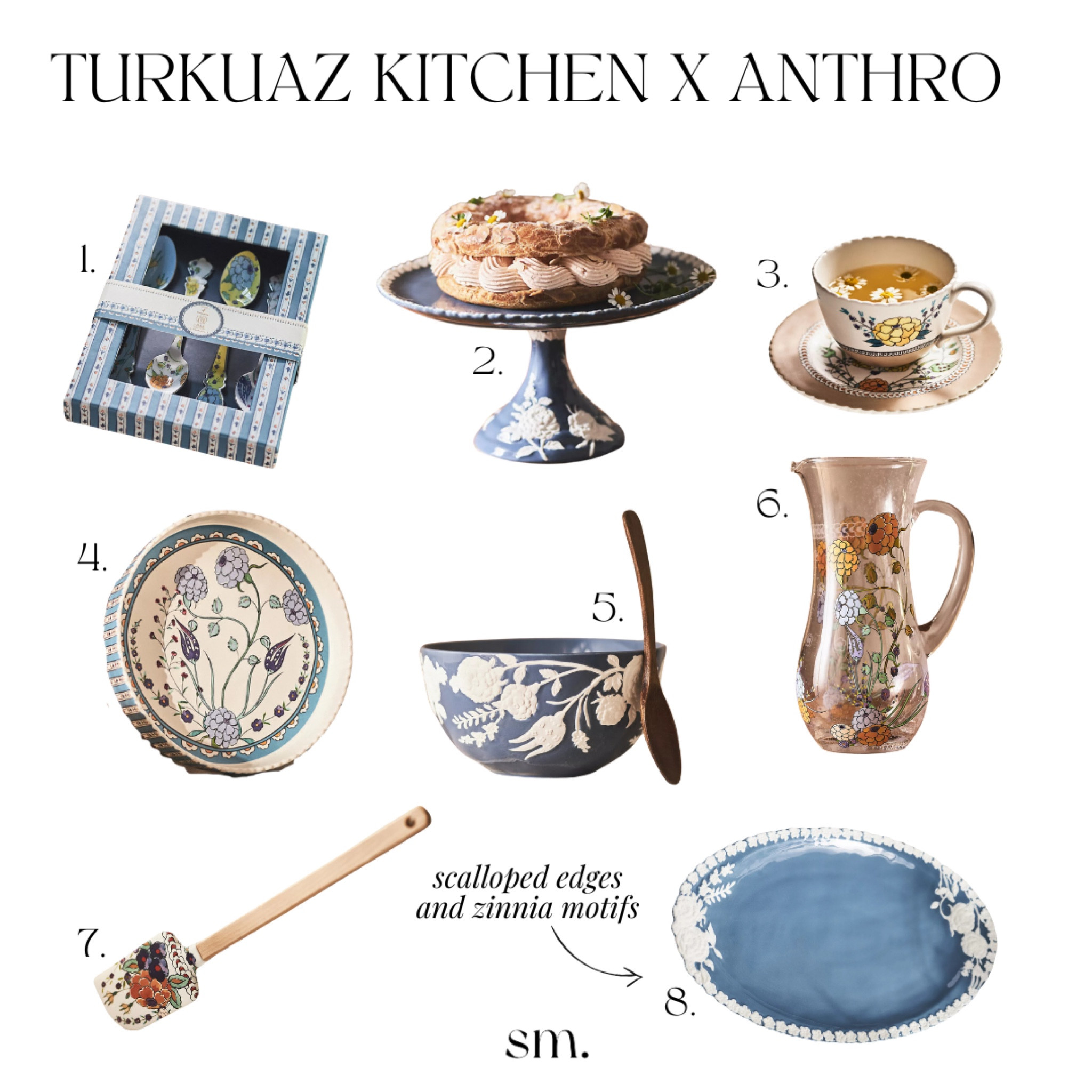 Turkuaz Kitchen X Anthropologie 

[teaspoon set, Anthropologie decor, floral pie dish, Turkuaz Kitchen, serving bowl, posy cake stand, teacup and Saucer Set, posy spatula] 

#LTKSeasonal #LTKhome