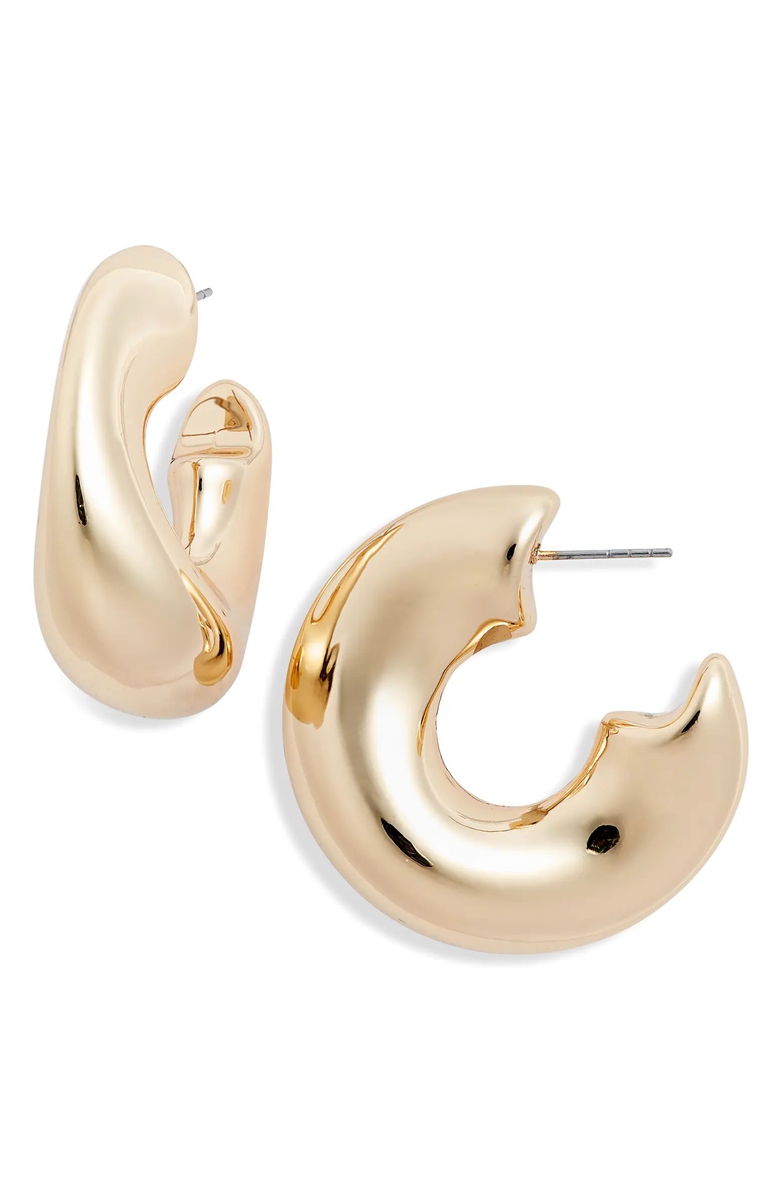 Open Edit Tapered Hoop Earrings | Nordstrom | Nordstrom