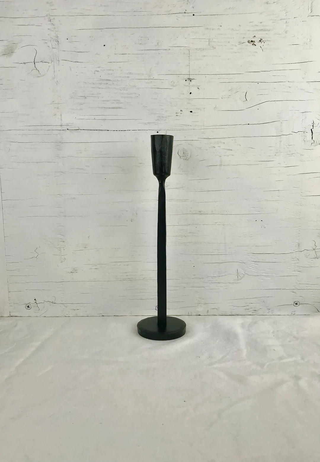 Simple Black Hand Forged Candlestick - 10" Tall - Buy One or More-Rustic Farmhouse, French Countr... | Etsy (US)