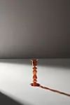 Glass Taper Candlestick, Coral Medium | Anthropologie (US)