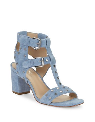 424 Fifth Letha Suede Studded Sandals-CHAMBRAY-8 | The Bay (CA)