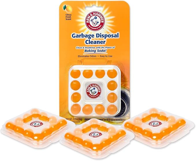CR Brands 35636 Arm & Hammer 48-Count Sink Garbage Disposal Cleaner, Freshener & Deodorizer Capsu... | Amazon (US)
