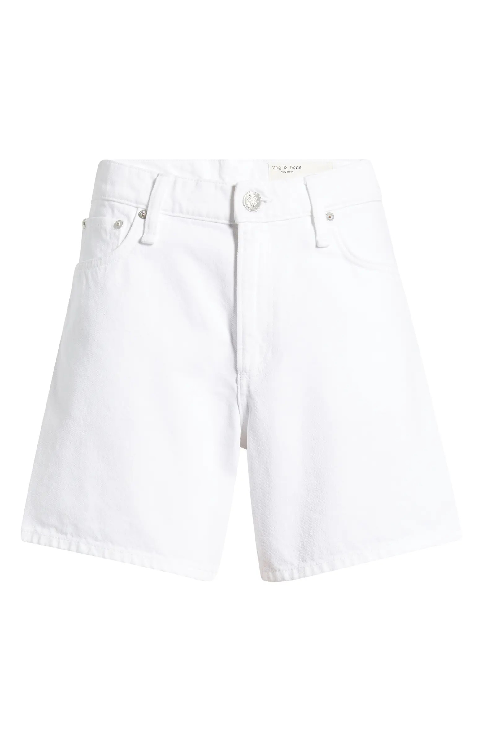 rag & bone Kaia High Waist Relaxed Fit Denim Shorts | Nordstrom | Nordstrom