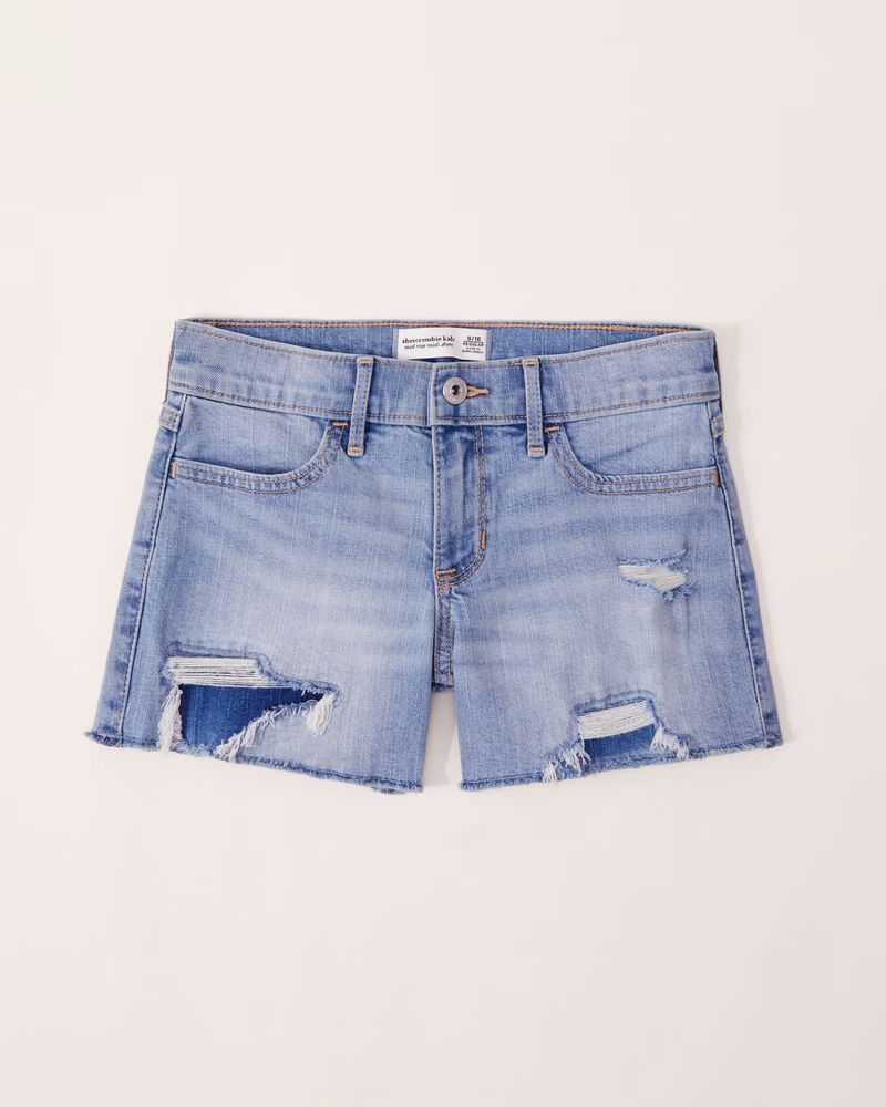 mid rise midi shorts | Abercrombie & Fitch (US)