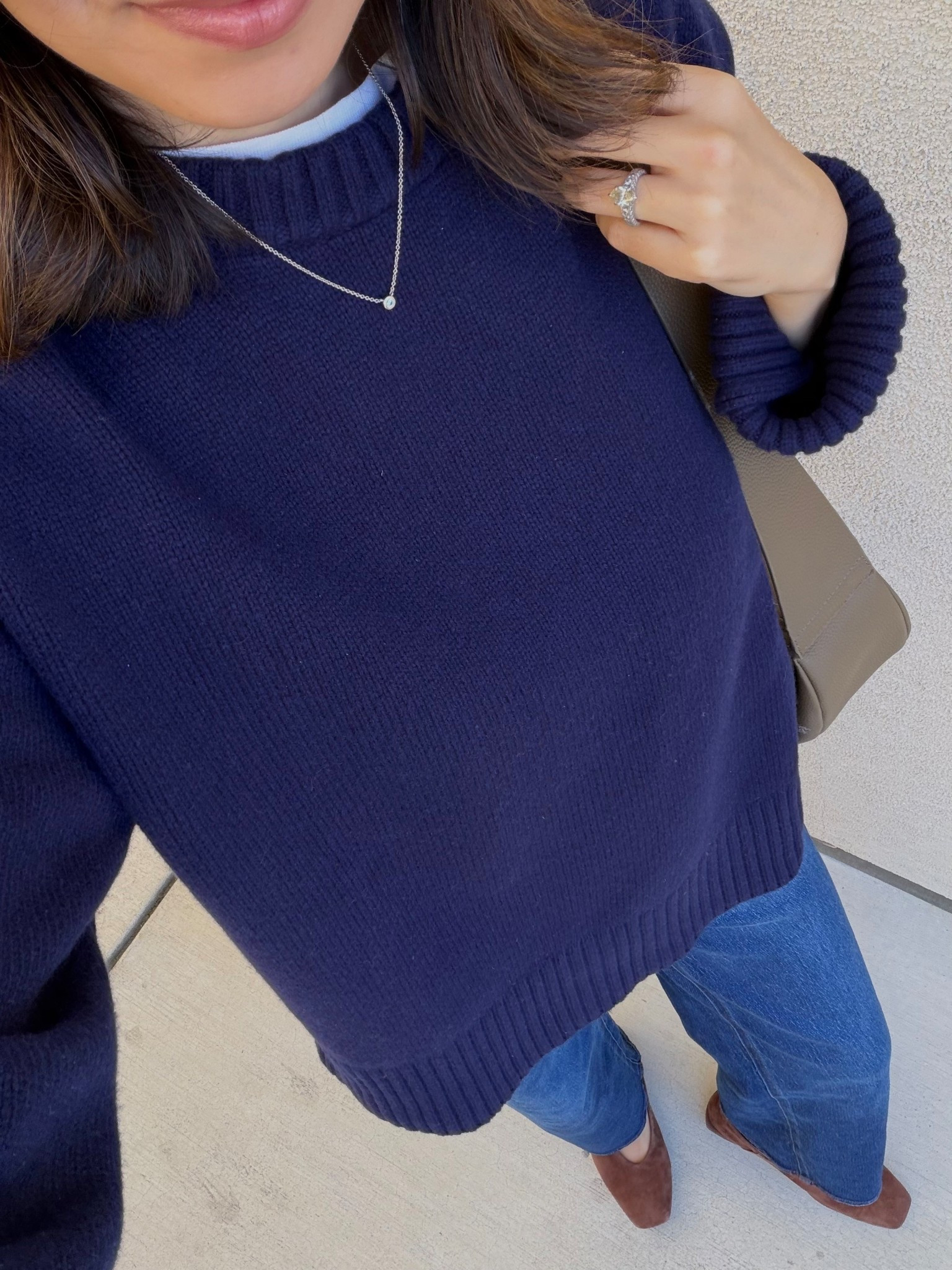 Styling navy 💙

Sophiya jewelry — Sadie necklace 
Amazon leather crossbody — elephant gray color 
Sam Edelman ballet flats — tts, buttery soft 


#LTKSeasonal #LTKootd