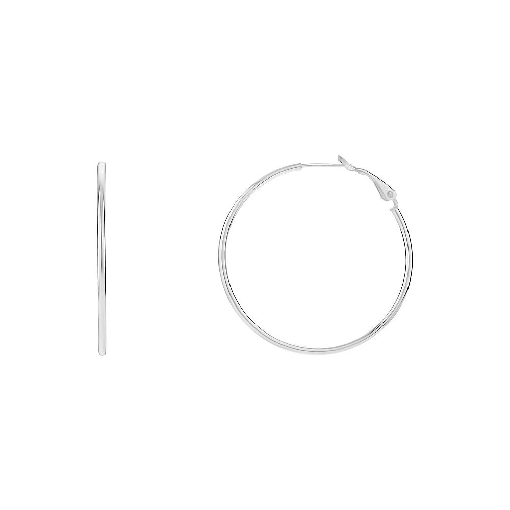 PRIMROSE Sterling Silver Tube Hoop Earrings | Kohl's