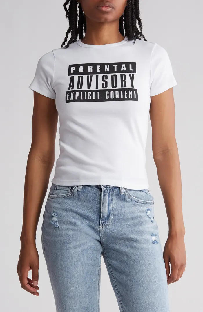 Parental Advisory Cotton Graphic T-Shirt | Nordstrom Rack