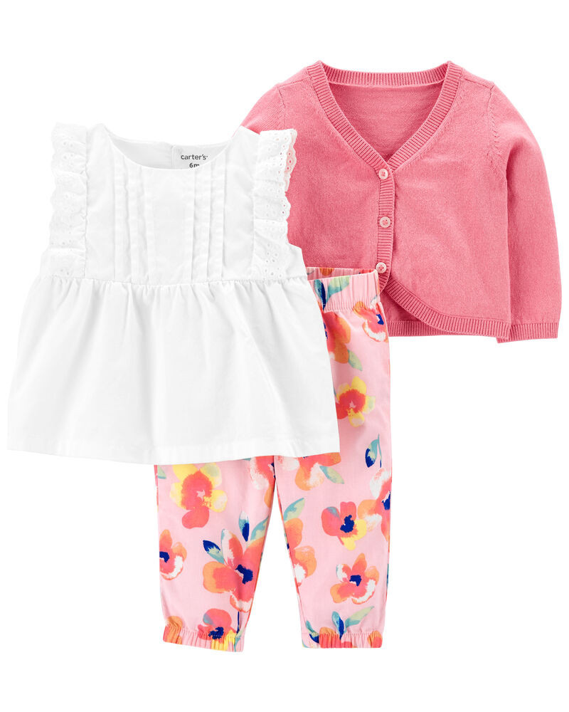 3-Piece Floral Cardigan Set | Carter's
