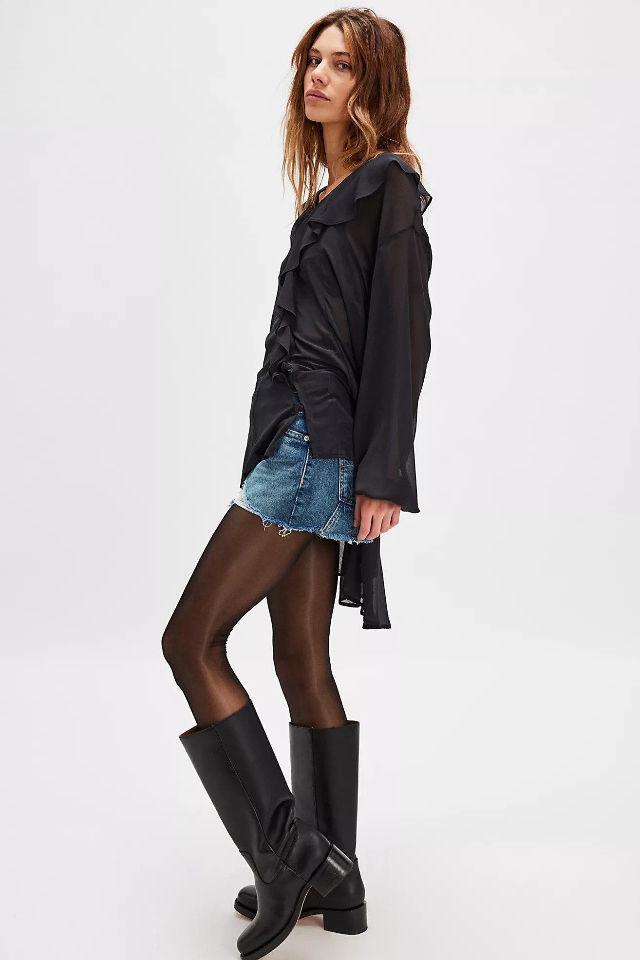 LECHERY® Lustrous Silky Shiny 20 Denier Tights | Free People (Global - UK&FR Excluded)